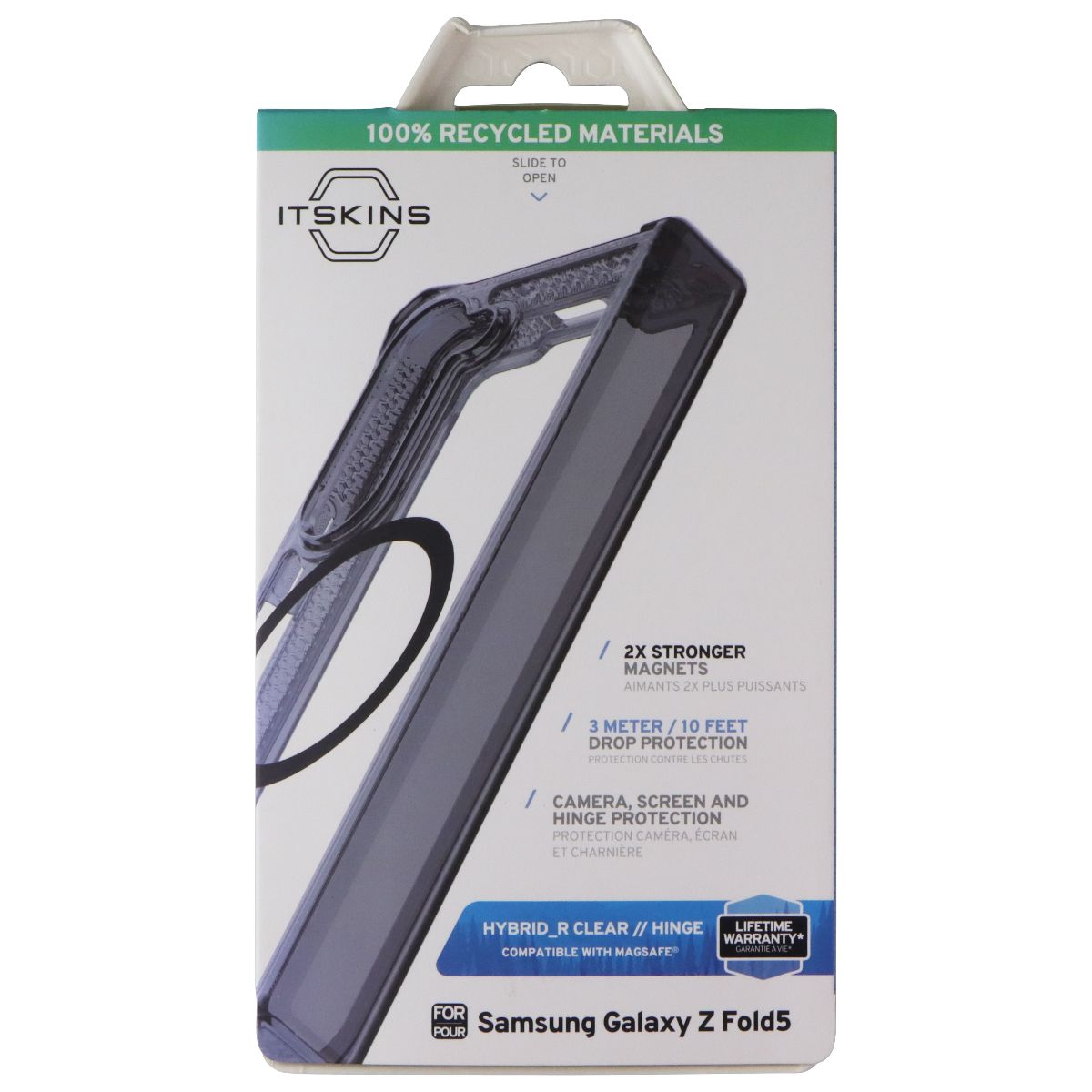 ITSKINS Hybrid_R Clear // Hinge Series Case for Galaxy Z Fold5 - Black/Clear Cell Phone - Cases, Covers & Skins ITSKINS - Simple Cell Bulk Wholesale Pricing - USA Seller