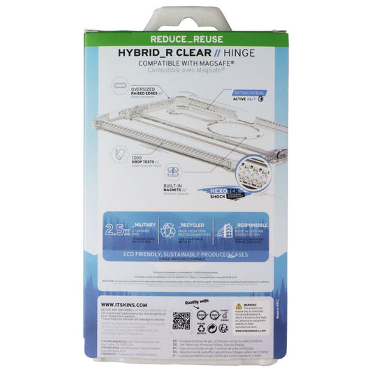 ITSKINS Hybrid_R Clear // Hinge Series Case for Galaxy Z Fold5 - Black/Clear