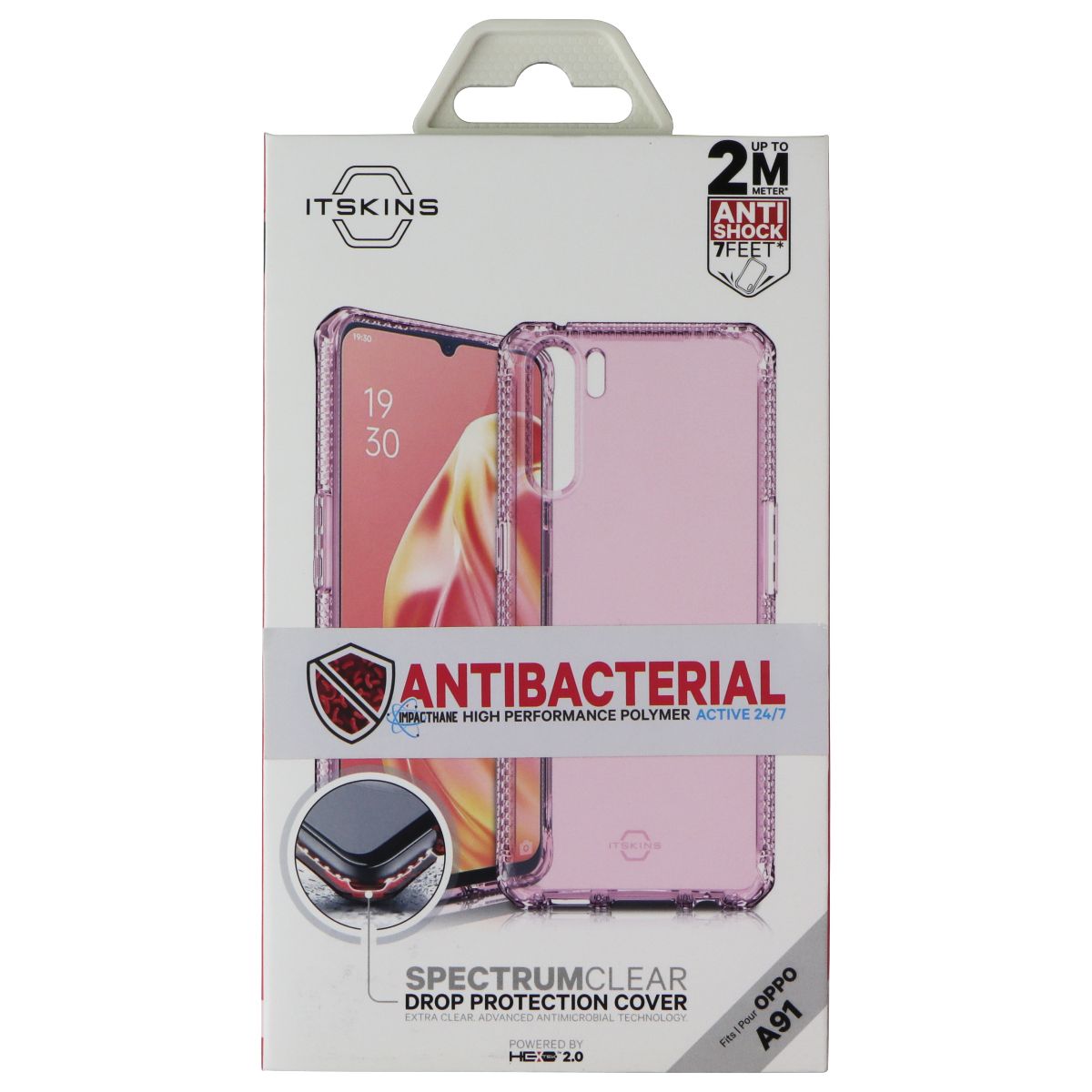 ITSKINS Spectrum // Clear Series Case for OPPO A91 - Light Pink (Transparent) Cell Phone - Cases, Covers & Skins ITSKINS - Simple Cell Bulk Wholesale Pricing - USA Seller