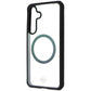 ITSKINS Hybrid_R // Solid Case for Samsung Galaxy S24 Plus - Black / Transparent