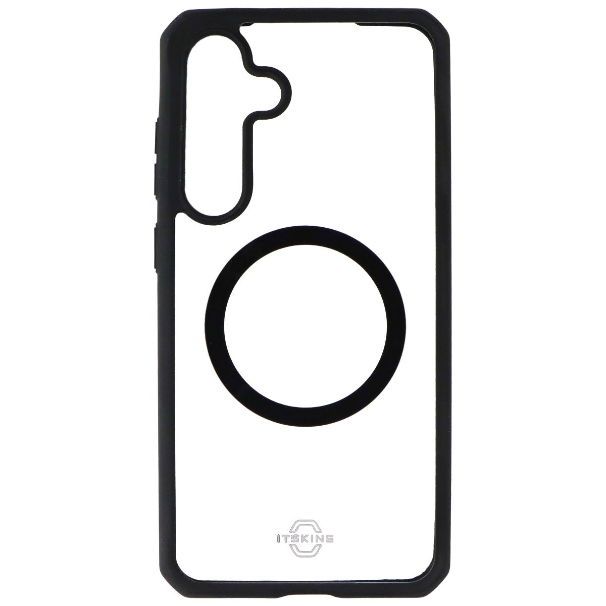 ITSKINS Hybrid_R // Solid Case for Samsung Galaxy S24 Plus - Black / Transparent