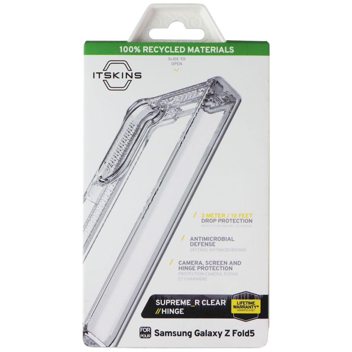 ITSKINS Supreme_R Clear // Hinge Case for Samsung Galaxy Z Fold5 - Transparent Cell Phone - Cases, Covers & Skins ITSKINS - Simple Cell Bulk Wholesale Pricing - USA Seller