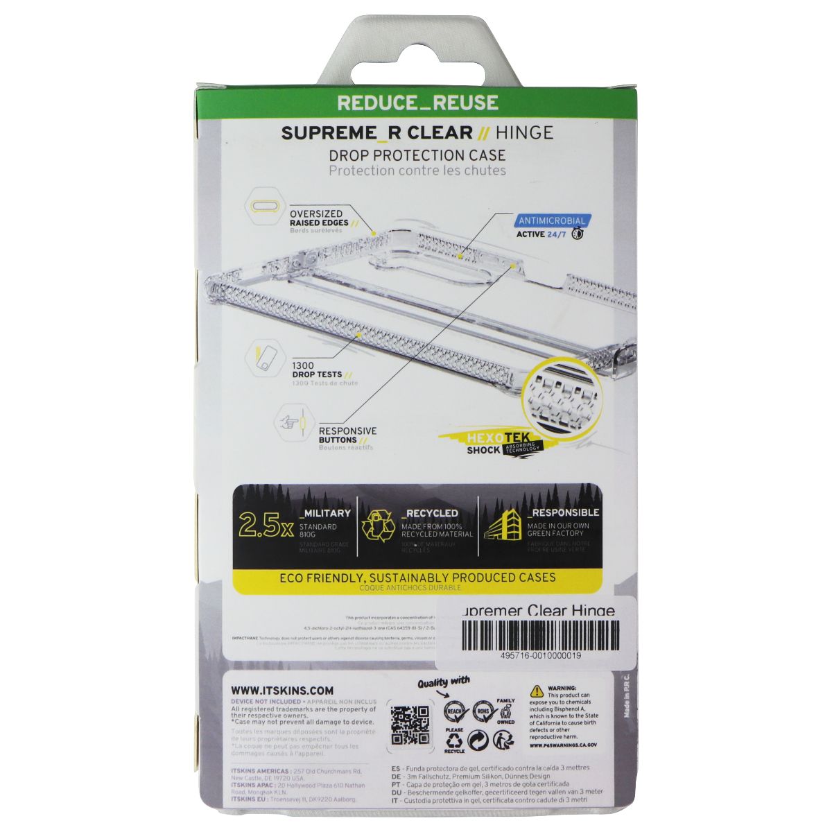 ITSKINS Supreme_R Clear // Hinge Case for Samsung Galaxy Z Fold5 - Transparent Cell Phone - Cases, Covers & Skins ITSKINS - Simple Cell Bulk Wholesale Pricing - USA Seller