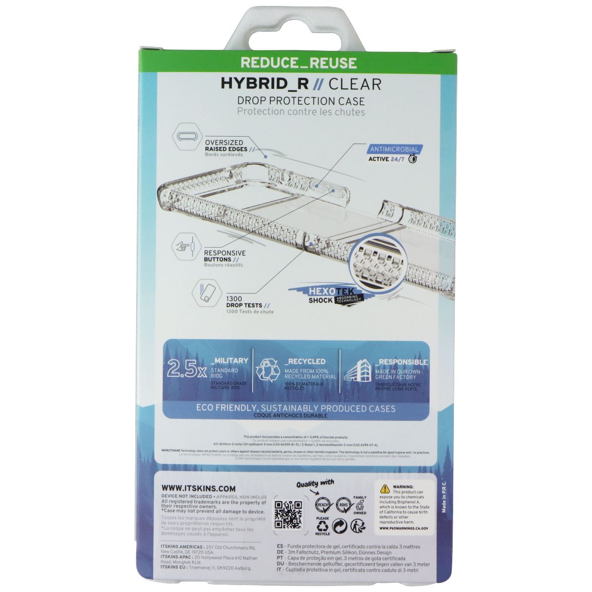 ITSKINS Hybrid_R // Clear Case for Motorola Razr (2023) - Transparent Cell Phone - Cases, Covers & Skins ITSKINS - Simple Cell Bulk Wholesale Pricing - USA Seller