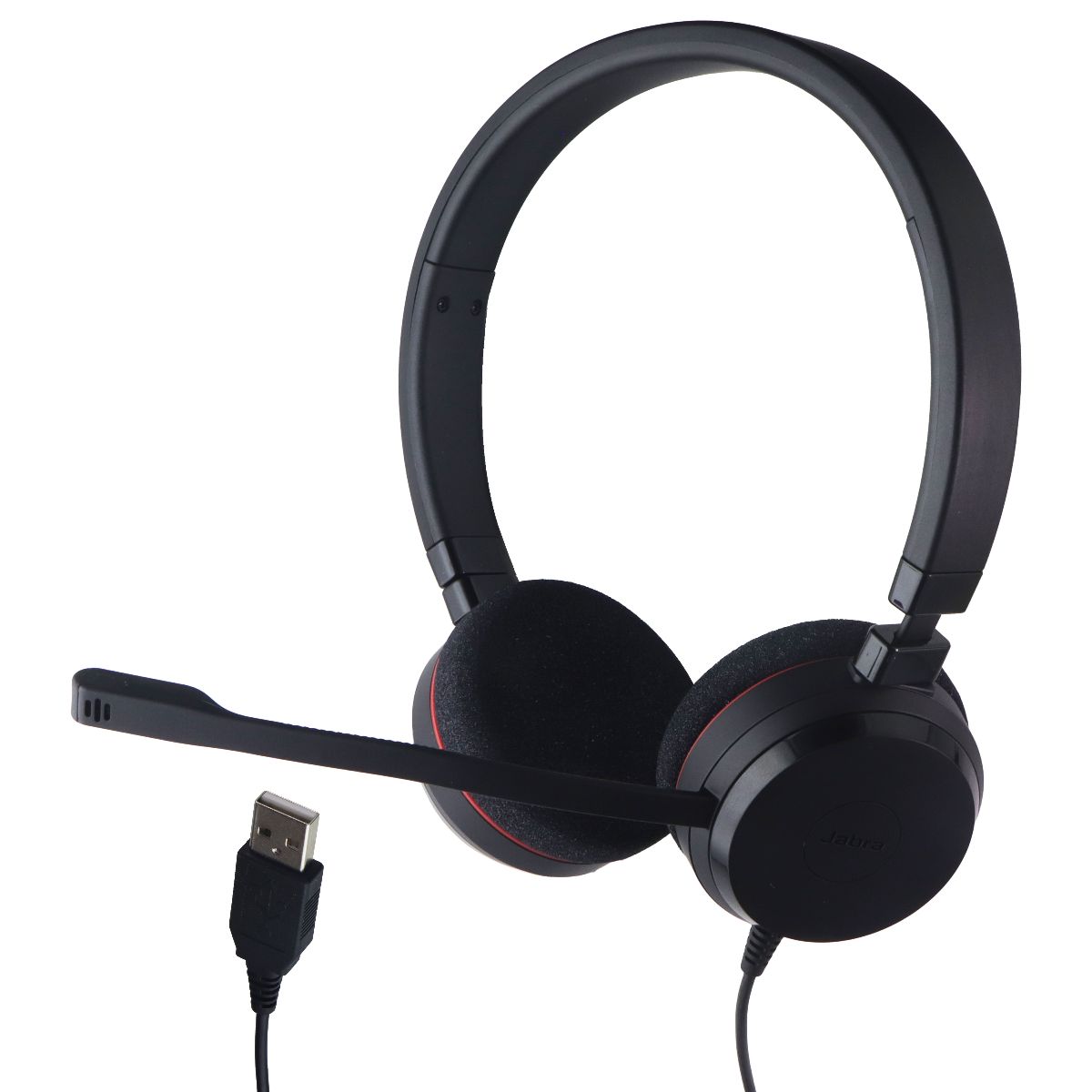 Jabra Evolve 20 UC Wired Headset - Dual-Ear/All Platforms - Black (HSC016) Computer Accessories - Headsets Jabra - Simple Cell Bulk Wholesale Pricing - USA Seller