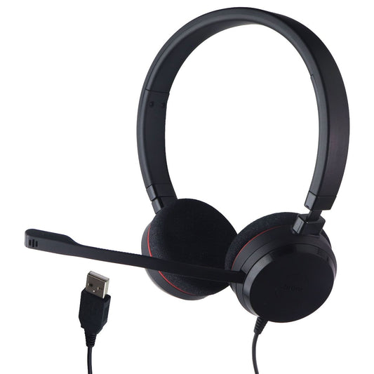 Jabra Evolve 20 UC Wired Headset - Dual-Ear/All Platforms - Black (HSC016) Computer Accessories - Headsets Jabra - Simple Cell Bulk Wholesale Pricing - USA Seller
