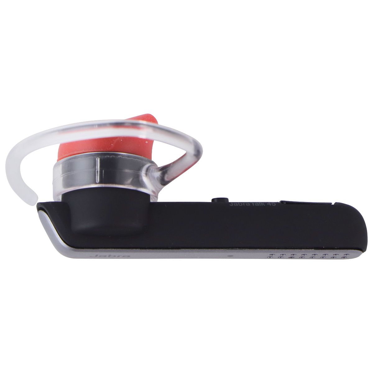 Jabra Talk 45 Wireless Bluetooth Single In-Ear Headset with Ear-Hook - Silver Cell Phone - Headsets Jabra - Simple Cell Bulk Wholesale Pricing - USA Seller