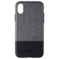 Jack Spade Color-Block Series Hybrid Case for iPhone X - Gray Fabric/Black Cell Phone - Cases, Covers & Skins Jack Spade - Simple Cell Bulk Wholesale Pricing - USA Seller