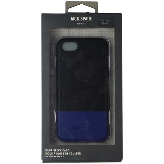 Jack Spade New York Color-Block Case for Apple iPhone 7 - Black/Blue Cell Phone - Cases, Covers & Skins Jack Spade    - Simple Cell Bulk Wholesale Pricing - USA Seller