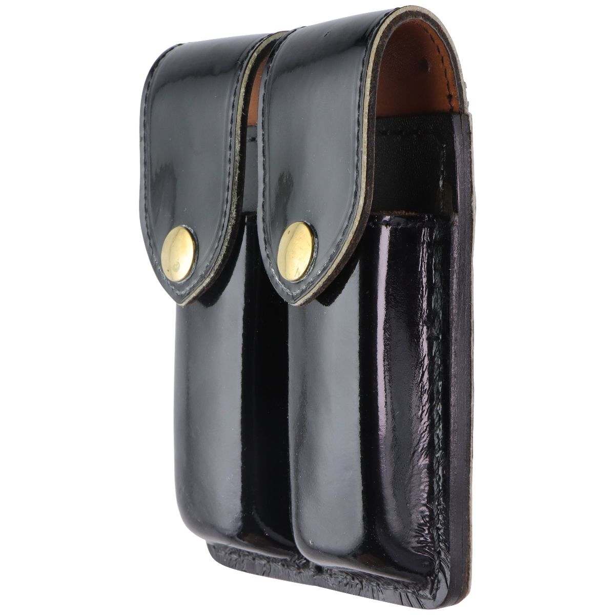 JAY-PEE Dual Magazine/Utilities Leather Belt Pouch - Gloss Black Other Sporting Goods JAY-PEE - Simple Cell Bulk Wholesale Pricing - USA Seller