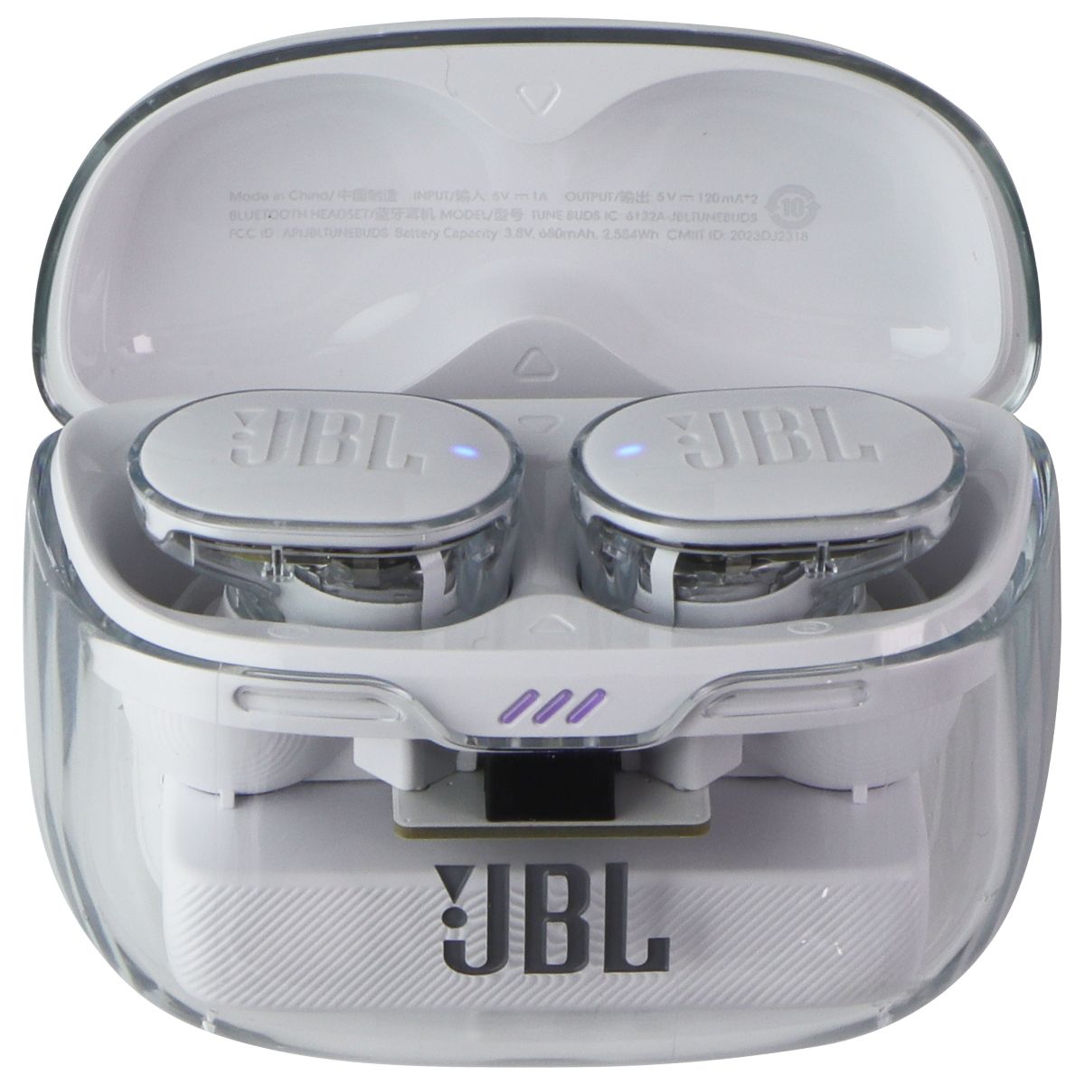 JBL Tune Buds Noise Cancelling Wireless Earbuds - Ghost Edition White (Clear) Portable Audio - Headphones JBL - Simple Cell Bulk Wholesale Pricing - USA Seller