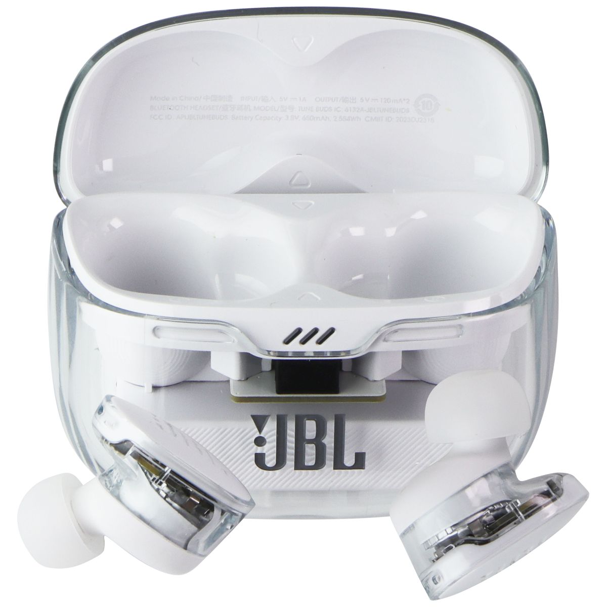 JBL Tune Buds Noise Cancelling Wireless Earbuds - Ghost Edition White (Clear) Portable Audio - Headphones JBL - Simple Cell Bulk Wholesale Pricing - USA Seller