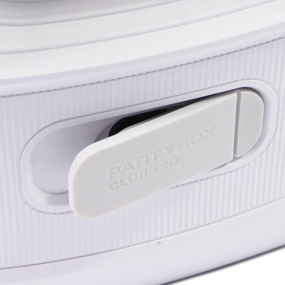 JBL PartyBox Club 120 - Portable Party Speaker with Handle & LED Lights - White