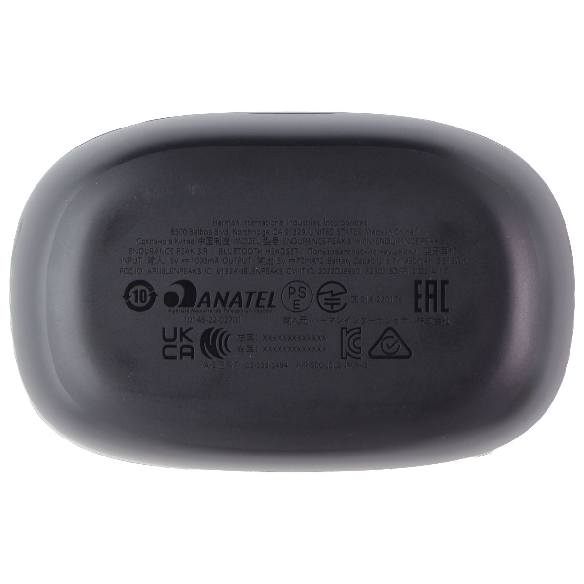 JBL Replacement Charging Case for JBL Endurance Peak 3 TWS Headphones - Black iPod, Audio Player Accessories - Cases, Covers & Skins JBL - Simple Cell Bulk Wholesale Pricing - USA Seller