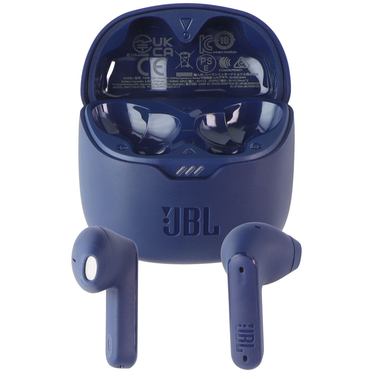 JBL Tune Flex - True Wireless Noise Cancelling Earbuds and Charge Case - Blue Portable Audio - Headphones JBL - Simple Cell Bulk Wholesale Pricing - USA Seller