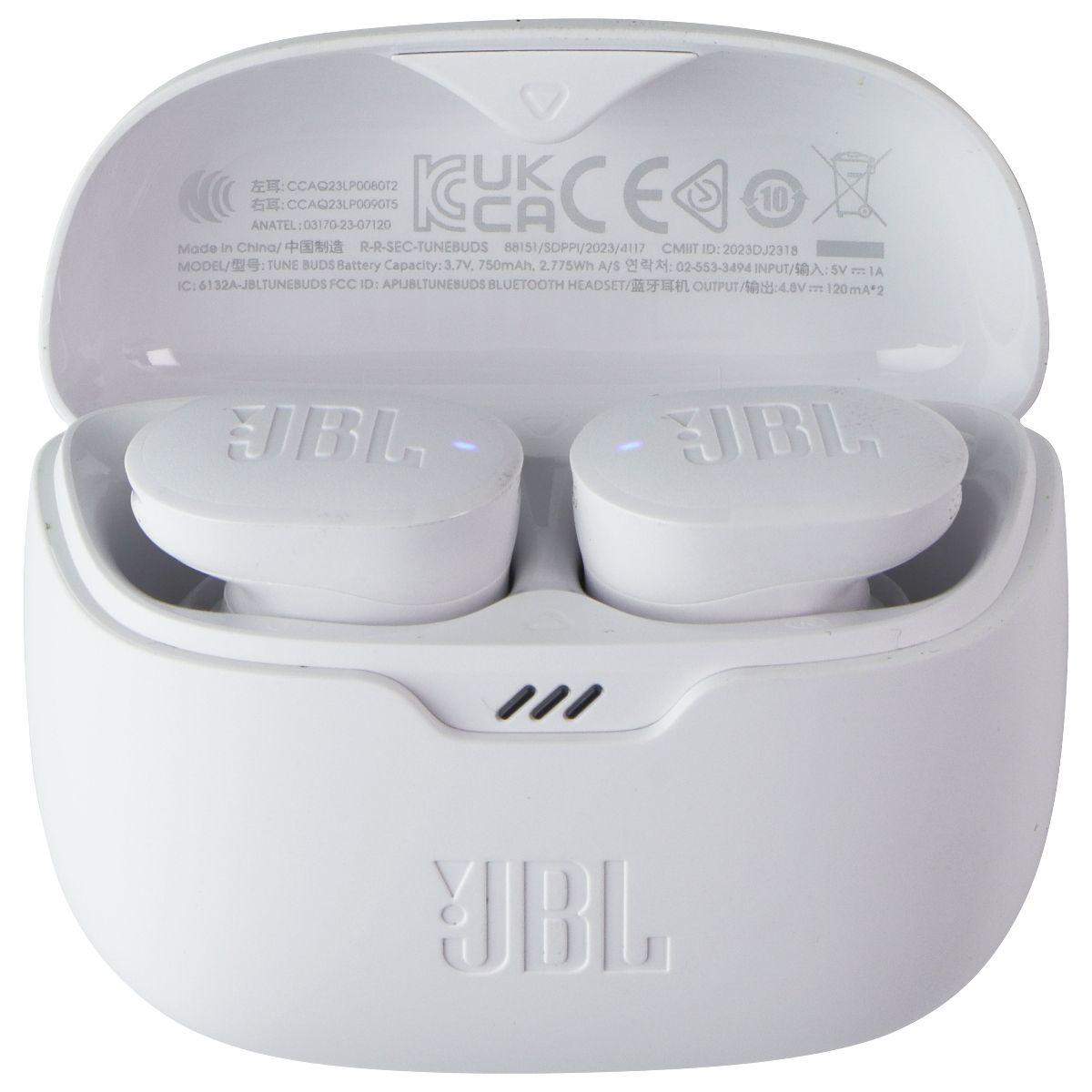 JBL Tune Buds ANC True Wireless Perfect Fit Earbuds - White (JBLTBUDSWHTAM) Portable Audio - Headphones JBL - Simple Cell Bulk Wholesale Pricing - USA Seller