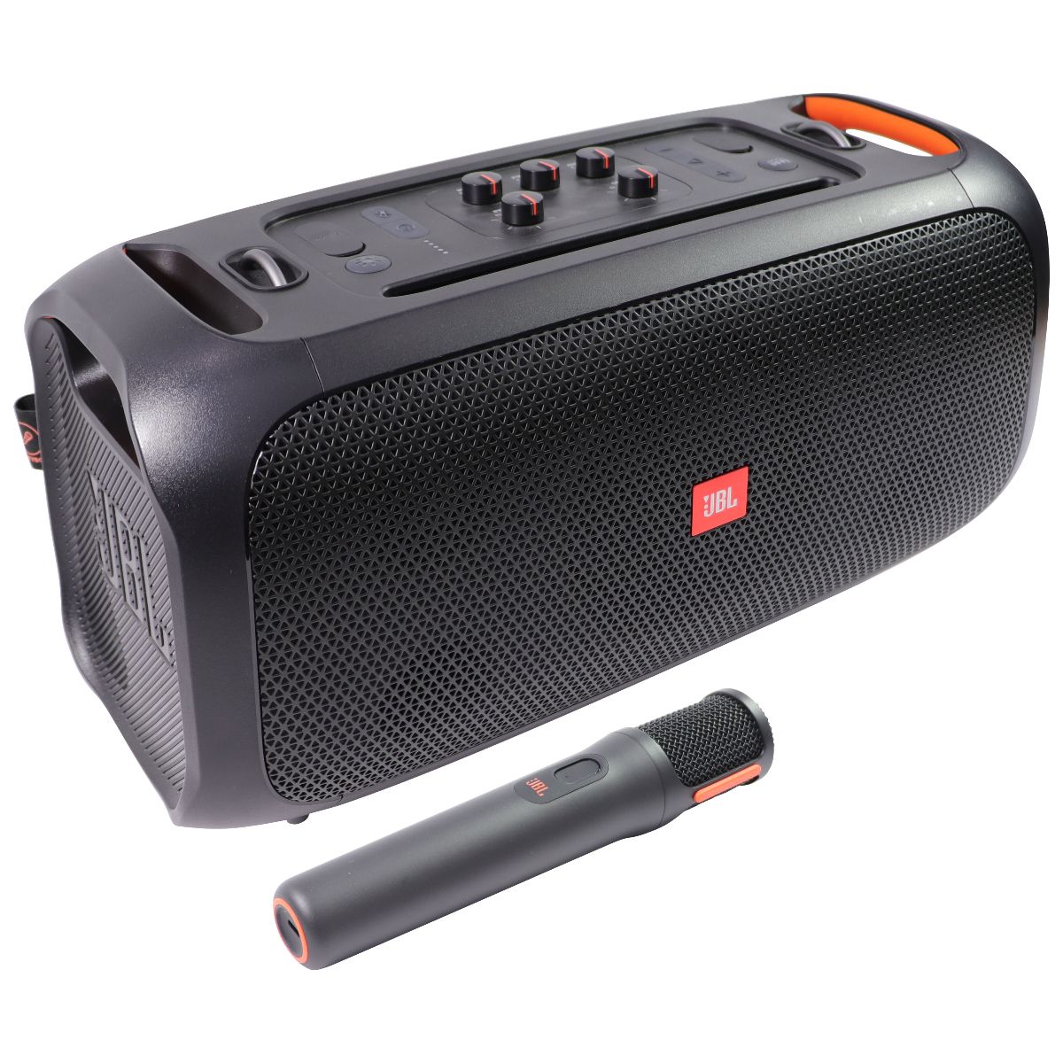 JBL PartyBox On-The-Go Portable Bluetooth Speaker with Microphone - Black iPod, Audio Player Accessories - Audio Docks & Mini Speakers JBL - Simple Cell Bulk Wholesale Pricing - USA Seller