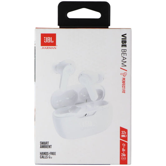 JBL Vibe Beam True Wireless Headphones & Charging Case - White Portable Audio - Headphones JBL    - Simple Cell Bulk Wholesale Pricing - USA Seller