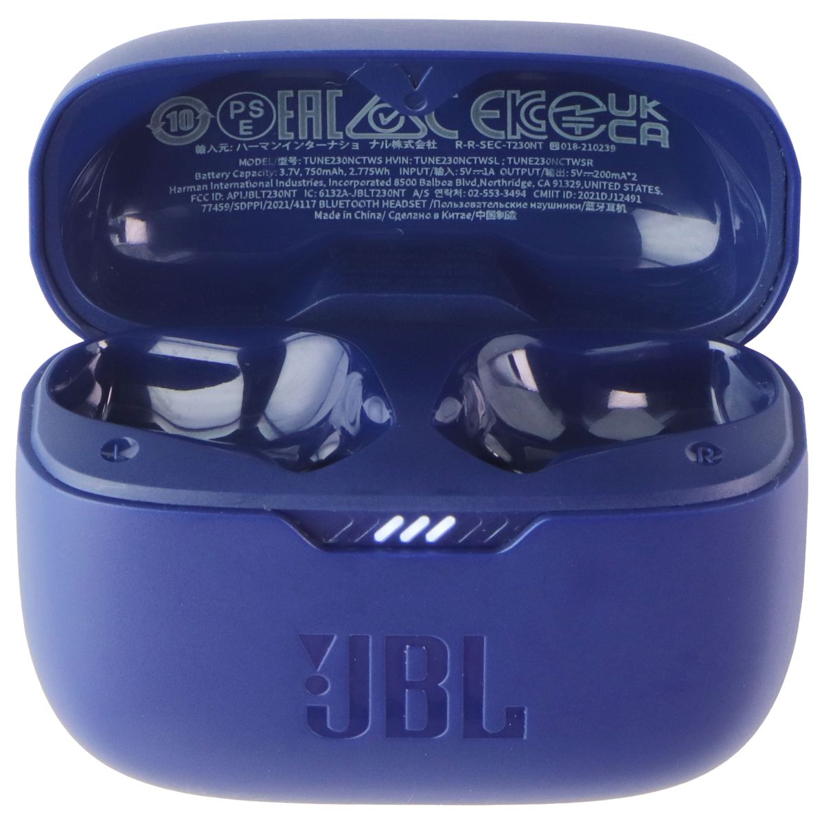 JBL Replacement Charging Cradle Case for JBL Tune 230NC TWS Earbuds - Blue Portable Audio - Headphones JBL - Simple Cell Bulk Wholesale Pricing - USA Seller