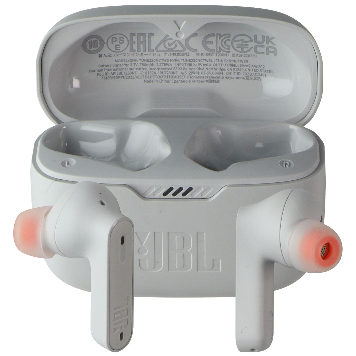 JBL Tune 230NC TWS True Wireless In-Ear Noise Cancelling Headphones - White Portable Audio - Headphones JBL - Simple Cell Bulk Wholesale Pricing - USA Seller