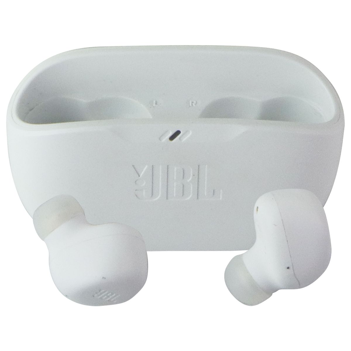 JBL Vibe Buds - True Wireless Perfect Fit Earbuds - White (JBLVBUDSWHTAM) Portable Audio - Headphones JBL - Simple Cell Bulk Wholesale Pricing - USA Seller