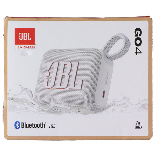 JBL Go 4 Ultra-Portable Waterproof and Dustproof Bluetooth Speaker - White