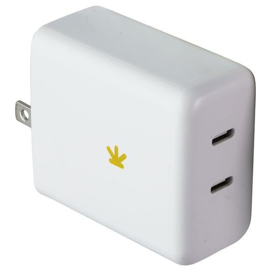 JEWEL (65W) Dual USB-C Wall Charger - White