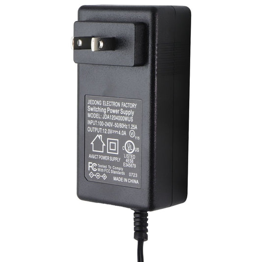 Jiedong Electron Factory AC Adapter (12V/4A) (JDA1204000WUS) - Black Multipurpose Batteries & Power - Multipurpose AC to DC Adapters Jiedong Electron Factory - Simple Cell Bulk Wholesale Pricing - USA Seller
