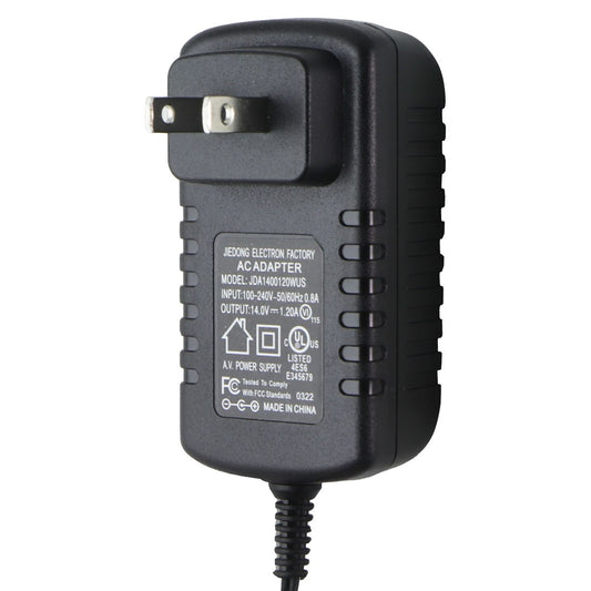 Jiedong Electron Factory AC Adapter (14V/1.2A) (JDA1400120WUS) - Black Multipurpose Batteries & Power - Multipurpose AC to DC Adapters Jiedong Electron Factory - Simple Cell Bulk Wholesale Pricing - USA Seller