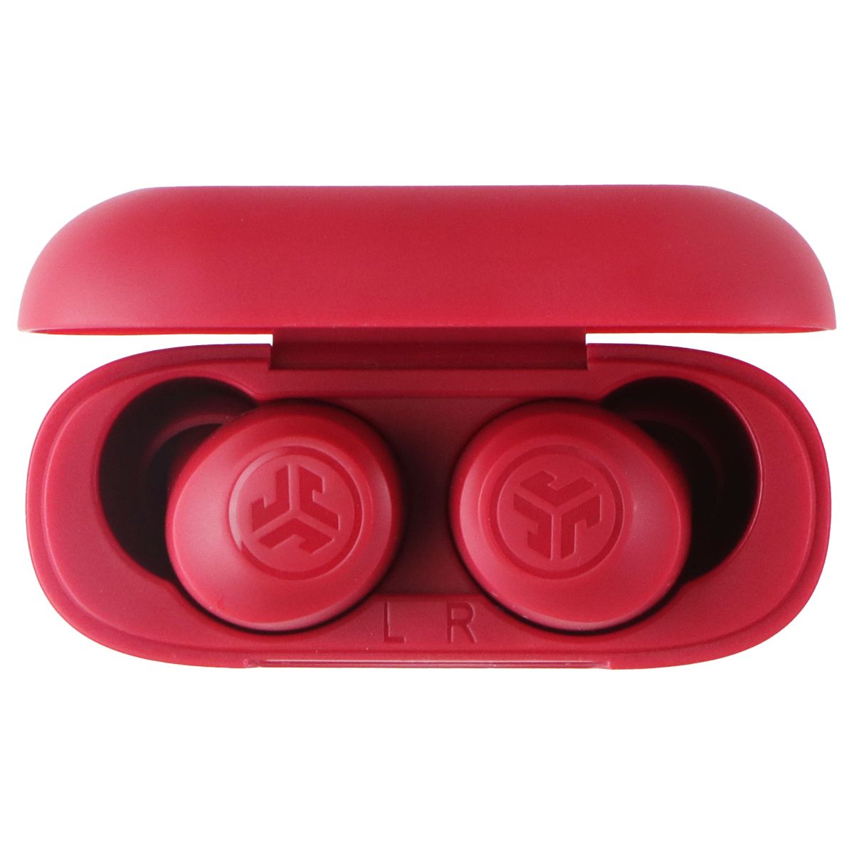 JLab Go Air Pop True Wireless Earbud Headphones with Charging Case - Rose Red Portable Audio - Headphones JLAB - Simple Cell Bulk Wholesale Pricing - USA Seller