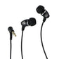 JLAB Metal Wired (3.5mm) In-Ear Bullet Earbud Headphones w/ In-Line Mic - Black Portable Audio - Headphones JLAB - Simple Cell Bulk Wholesale Pricing - USA Seller