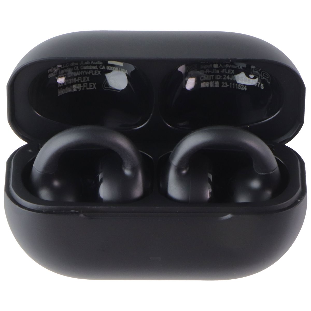 JLab - Flex Series Open-Clip True Wireless Earbuds - Black Portable Audio - Headphones JLAB - Simple Cell Bulk Wholesale Pricing - USA Seller
