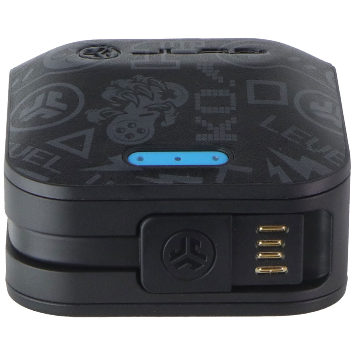 JLab Replacement Charging Case for JBuds Air Play Headphones - Black/Blue Portable Audio - Headphones JLAB - Simple Cell Bulk Wholesale Pricing - USA Seller