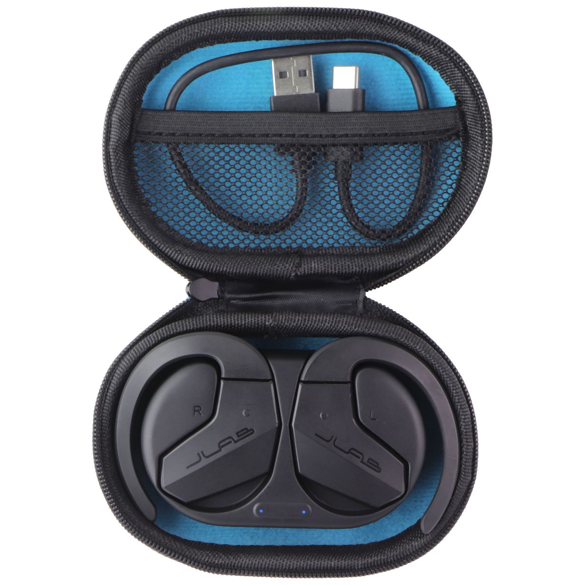 JLab OpenSport Open-Ear Wireless Earbuds - Black (EBOPENSPRTRBLK82) Portable Audio - Headphones JLAB - Simple Cell Bulk Wholesale Pricing - USA Seller