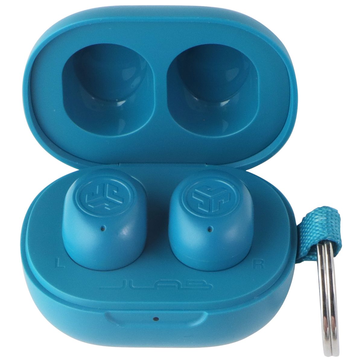 JLab JBuds Mini True Wireless Bluetooth Earbuds + Charging Case - Aqua Teal Portable Audio - Headphones JLAB - Simple Cell Bulk Wholesale Pricing - USA Seller