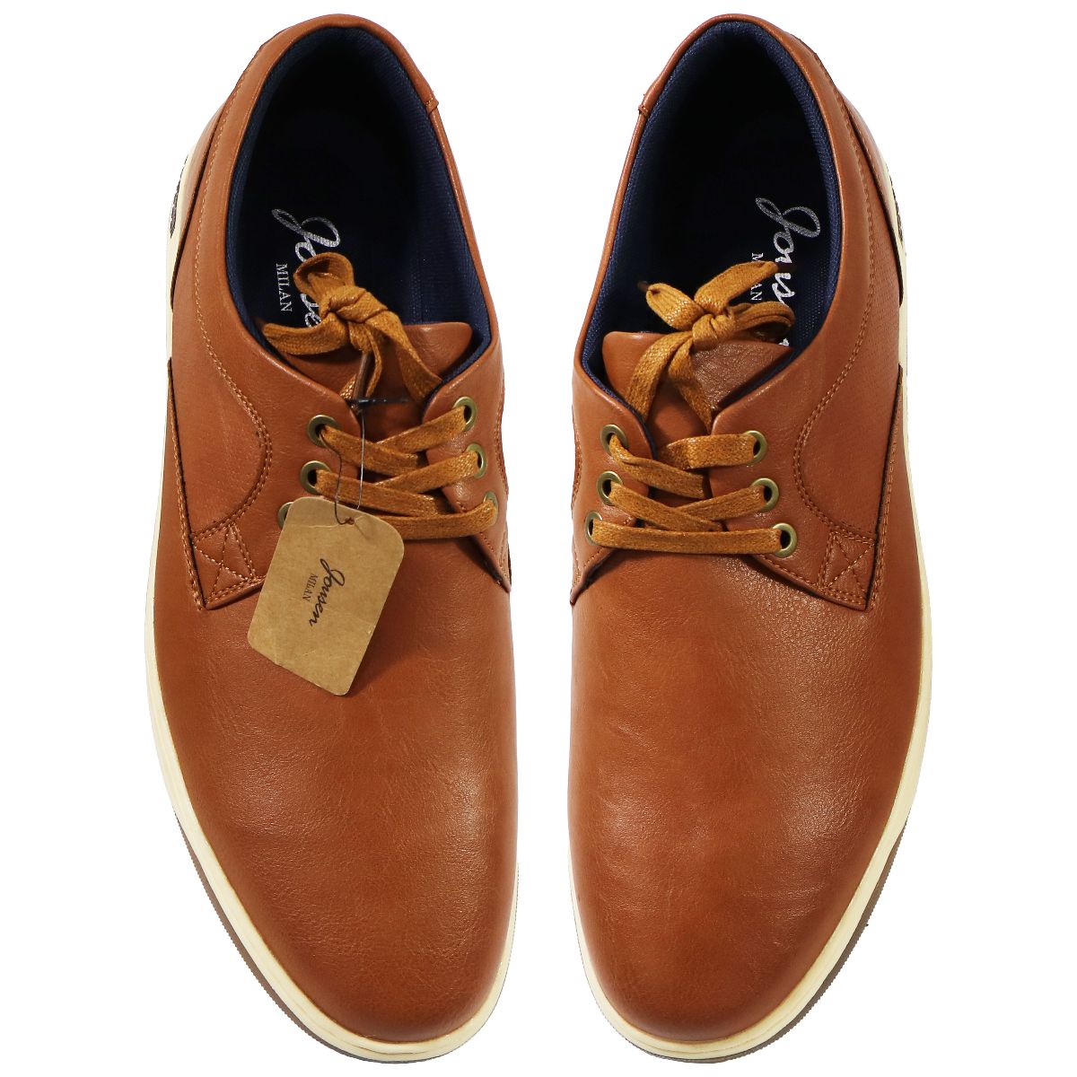 Jousen Milan Men's Fashion Sneakers Size 13 - 3 Eyelets - A81Q06 Yellow Brown Other Sporting Goods Jousen    - Simple Cell Bulk Wholesale Pricing - USA Seller