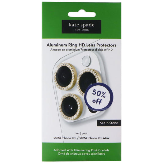 Kate Spade AL Ring HD Lens Protectors for iPhone 16 Pro/Pro Max - Set in Stone