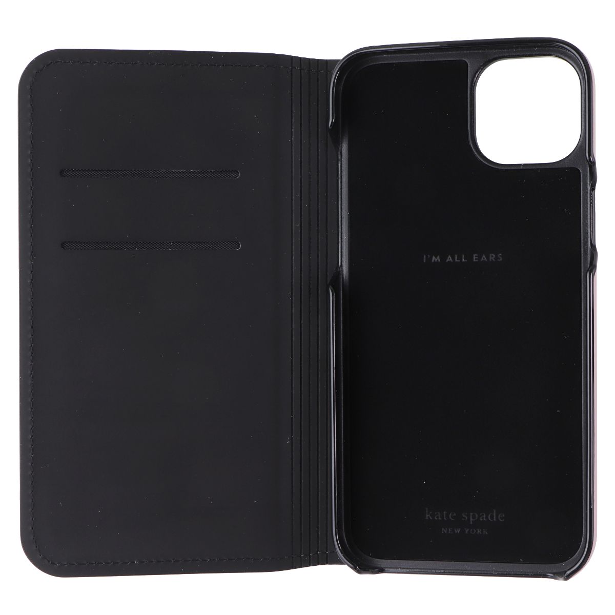 Kate Spade Wrap Folio Case for Apple iPhone 14 Plus - Pale Vellum/Black Bumper Cell Phone - Cases, Covers & Skins Kate Spade - Simple Cell Bulk Wholesale Pricing - USA Seller