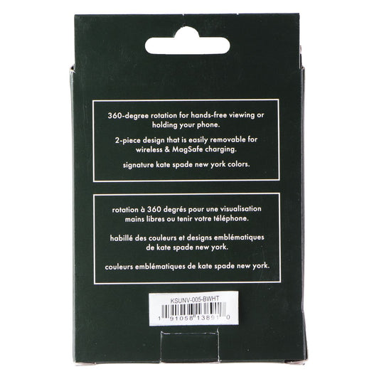 Kate Spade New York Phone Holder and Loop Stand - Black/White Cell Phone - Other Accessories Kate Spade New York - Simple Cell Bulk Wholesale Pricing - USA Seller