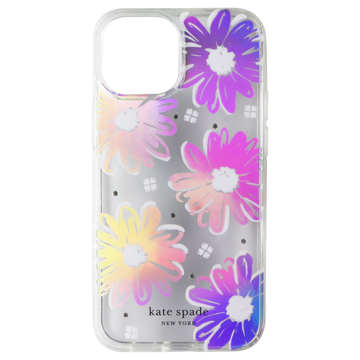 Kate Spade Protective Case for iPhone 13 Mini/12 Mini - Daisy Iridescent Foil Cell Phone - Cases, Covers & Skins Kate Spade - Simple Cell Bulk Wholesale Pricing - USA Seller