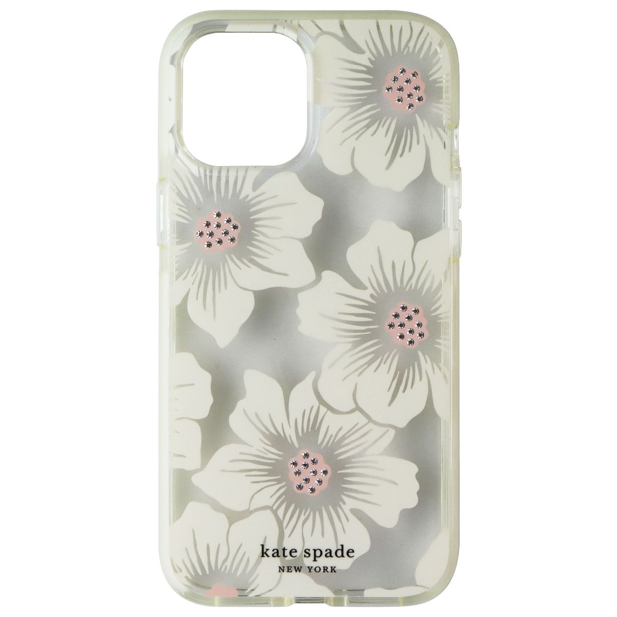 Kate Spade Defensive Hardshell Case for iPhone 12 Pro Max - Hollyhock Clear Cell Phone - Cases, Covers & Skins Kate Spade - Simple Cell Bulk Wholesale Pricing - USA Seller