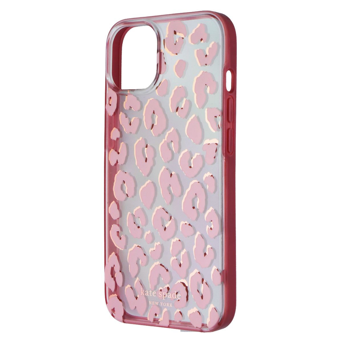 Kate Spade Protective Hardshell Case for Apple iPhone 13 - City Leopard Pink Cell Phone - Cases, Covers & Skins Kate Spade - Simple Cell Bulk Wholesale Pricing - USA Seller