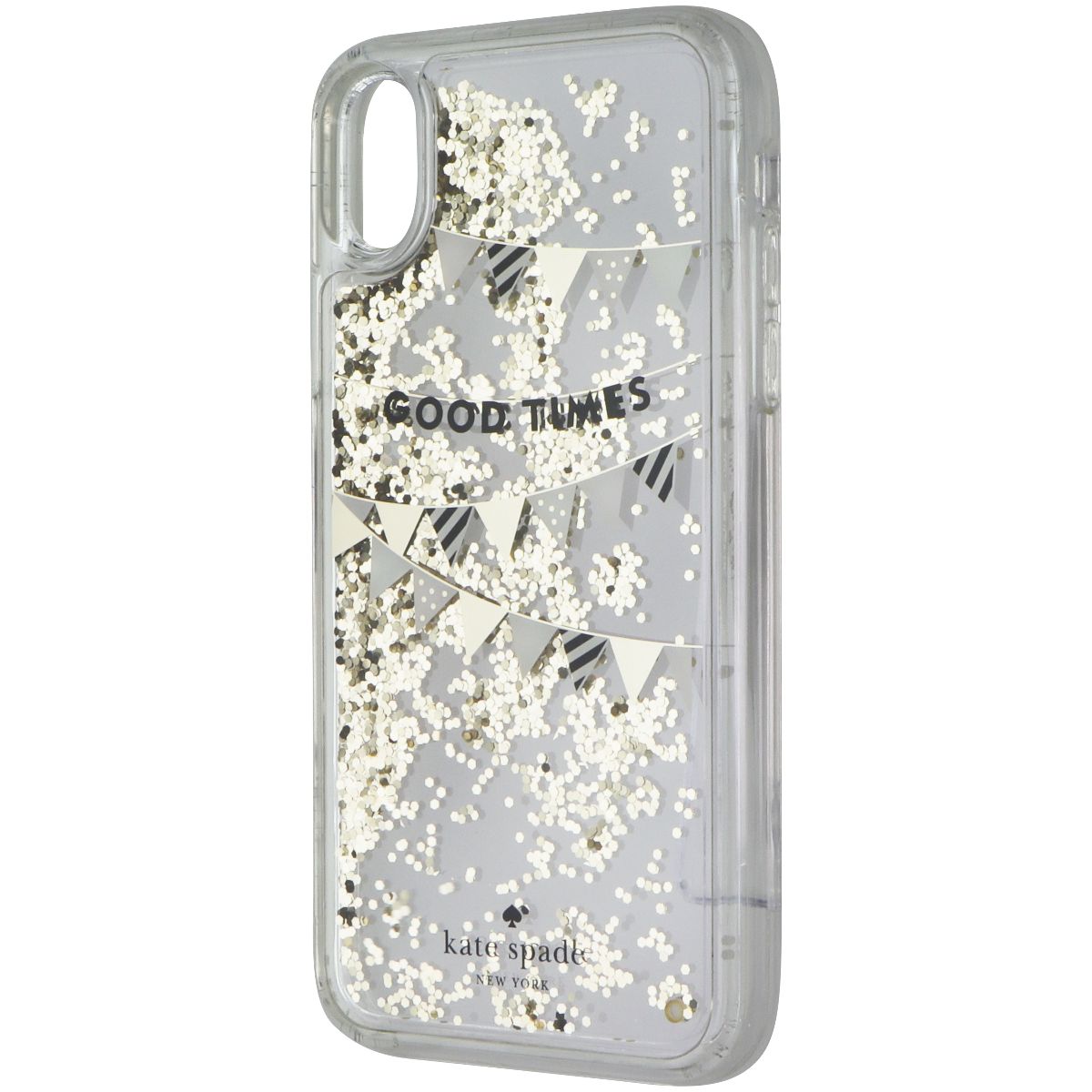 Kate Spade Liquid Glitter Hard Case for Apple iPhone XR - Good Times Gold Foil Cell Phone - Cases, Covers & Skins Kate Spade New York - Simple Cell Bulk Wholesale Pricing - USA Seller