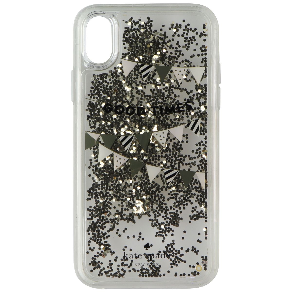 Kate Spade Liquid Glitter Hard Case for Apple iPhone XR - Good Times Gold Foil Cell Phone - Cases, Covers & Skins Kate Spade New York - Simple Cell Bulk Wholesale Pricing - USA Seller