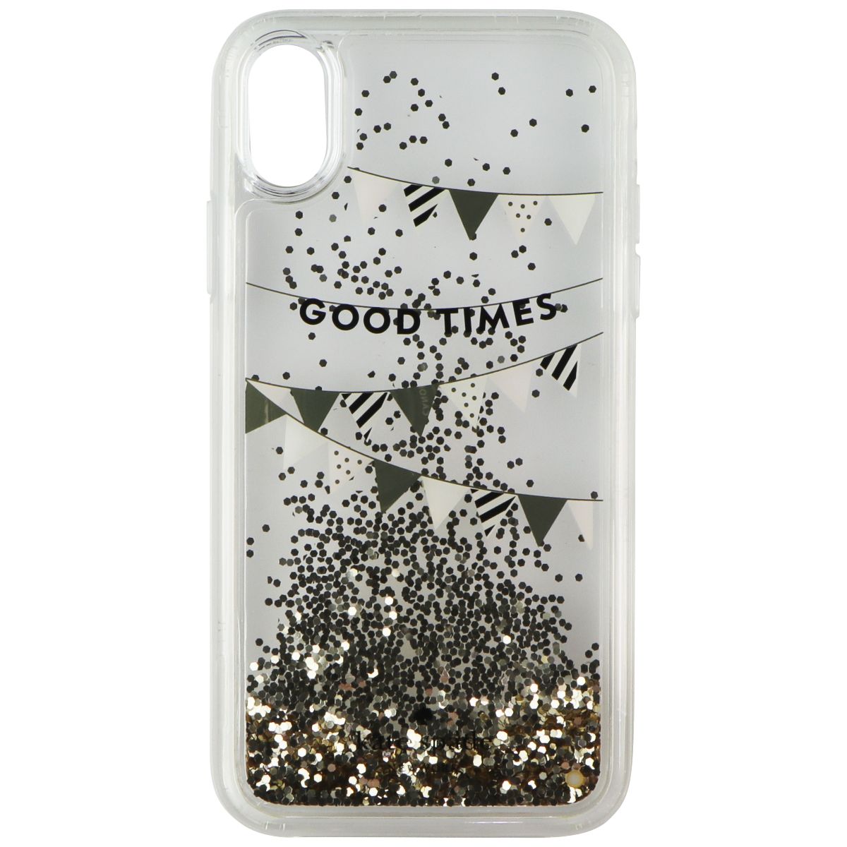 Kate Spade Liquid Glitter Hard Case for Apple iPhone XR - Good Times Gold Foil Cell Phone - Cases, Covers & Skins Kate Spade New York - Simple Cell Bulk Wholesale Pricing - USA Seller