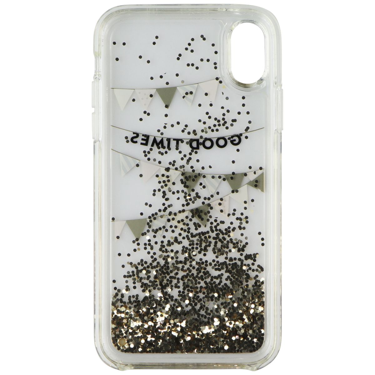 Kate Spade Liquid Glitter Hard Case for Apple iPhone XR - Good Times Gold Foil Cell Phone - Cases, Covers & Skins Kate Spade New York - Simple Cell Bulk Wholesale Pricing - USA Seller