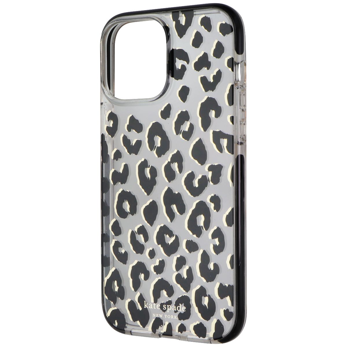 Kate Spade Defensive Hardshell Case for iPhone 15 Pro Max - City Leopard Black Cell Phone - Cases, Covers & Skins Kate Spade    - Simple Cell Bulk Wholesale Pricing - USA Seller