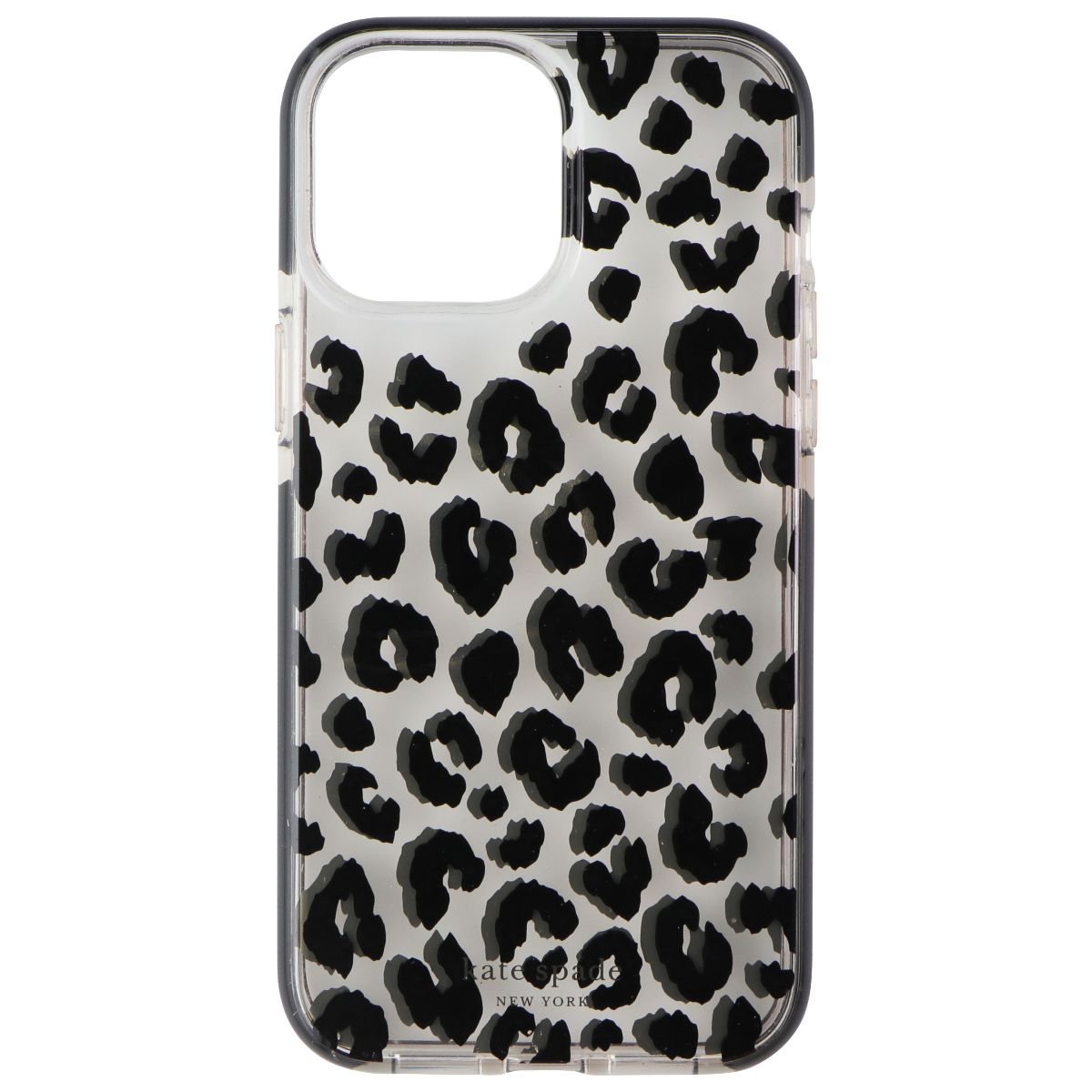 Kate Spade Defensive Hardshell Case for iPhone 15 Pro Max - City Leopard Black Cell Phone - Cases, Covers & Skins Kate Spade    - Simple Cell Bulk Wholesale Pricing - USA Seller