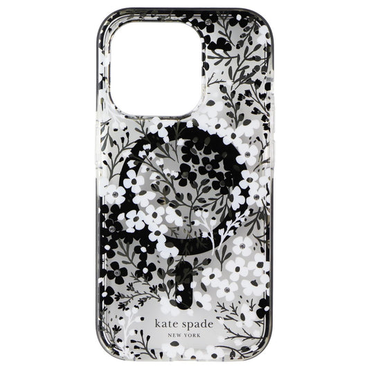 Kate Spade Defensive Case for MagSafe for iPhone 15 Pro - Floral Black/White Cell Phone - Cases, Covers & Skins Kate Spade New York - Simple Cell Bulk Wholesale Pricing - USA Seller