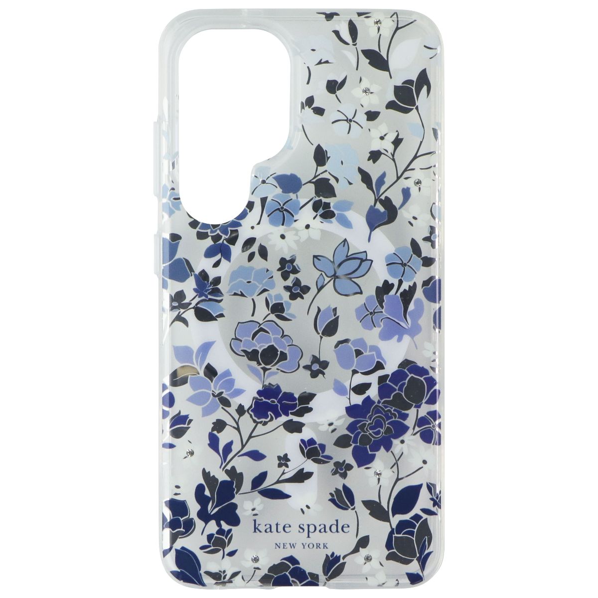 Kate Spade Protective Case for MagSafe for Galaxy S25 - Flowerbed Blue Gems Cell Phone - Cases, Covers & Skins Kate Spade - Simple Cell Bulk Wholesale Pricing - USA Seller